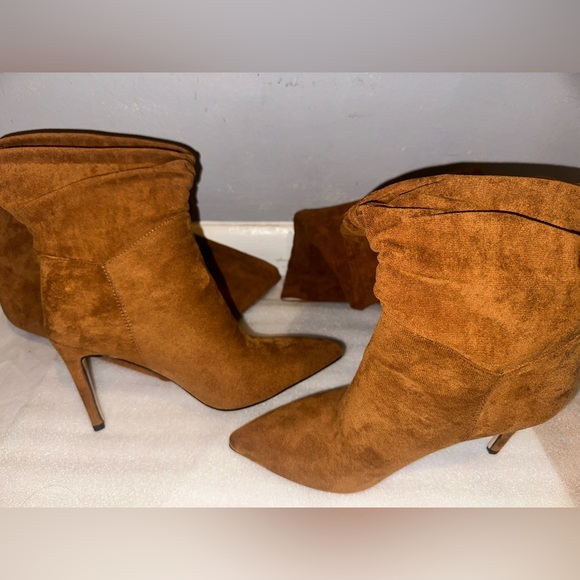 Over The Knee Boots Blue Pointed Toe High Heel Slouch Thigh High Boots - Picture 6 of 6